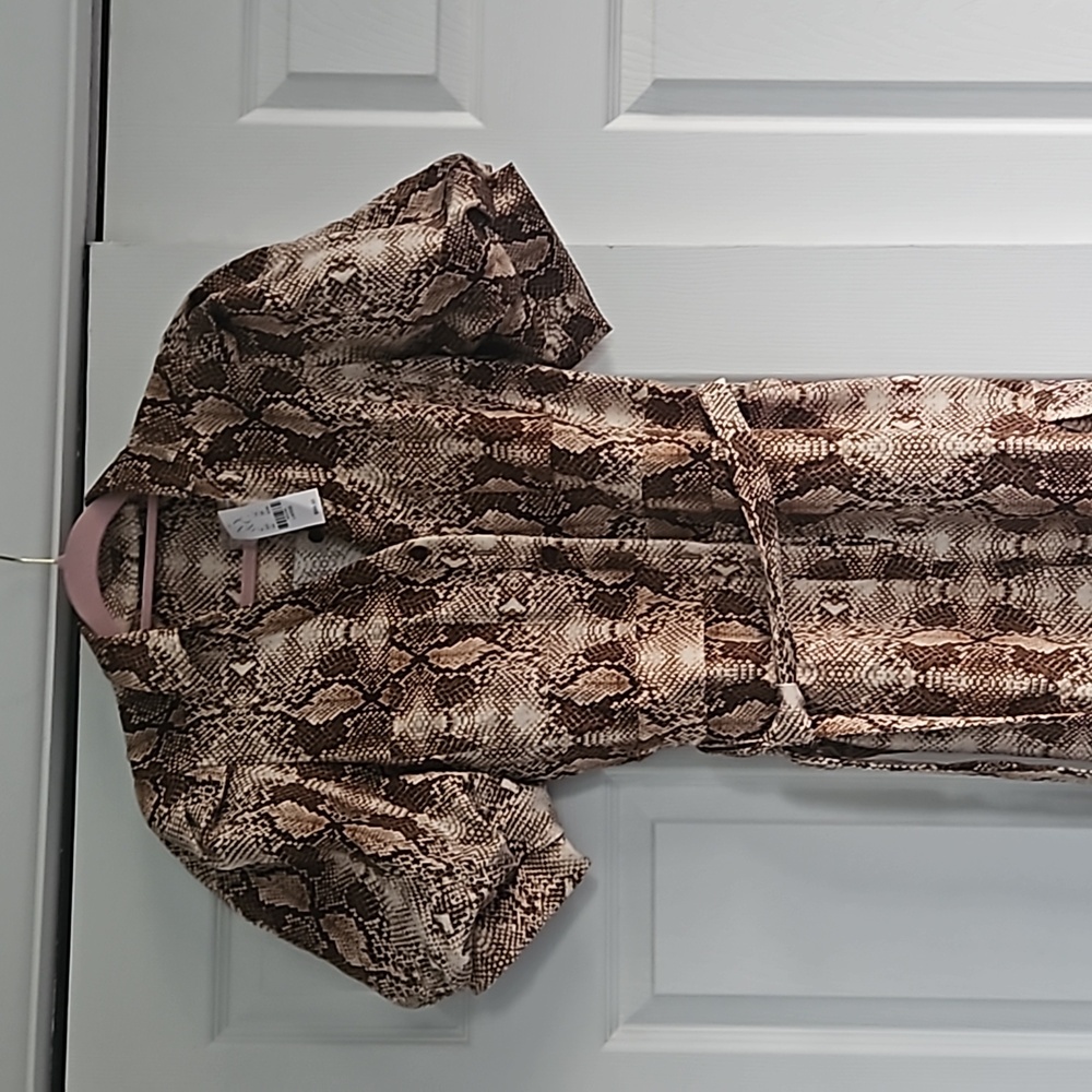 (Large) NY & Company Snake Print Jumpsuit